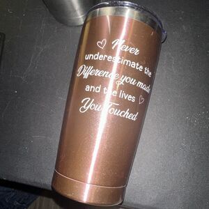 Rose Color stainless steel water bottle 16ozs